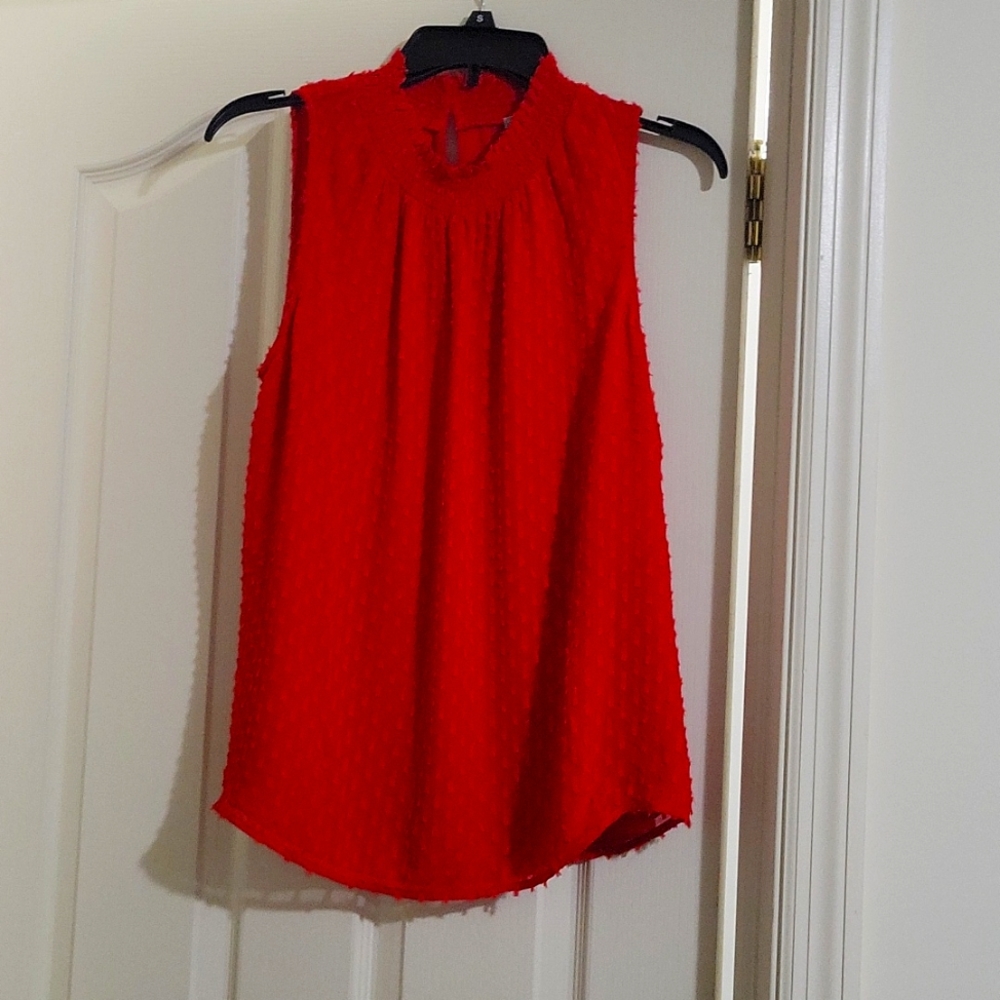 Red blouse